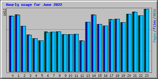 Hourly usage for June 2022